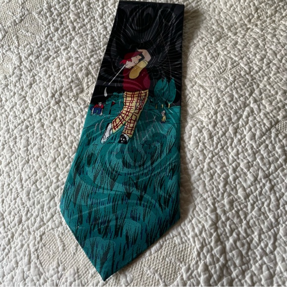 A. Rogers Other - A. Rogers Polyester Golfing Necktie